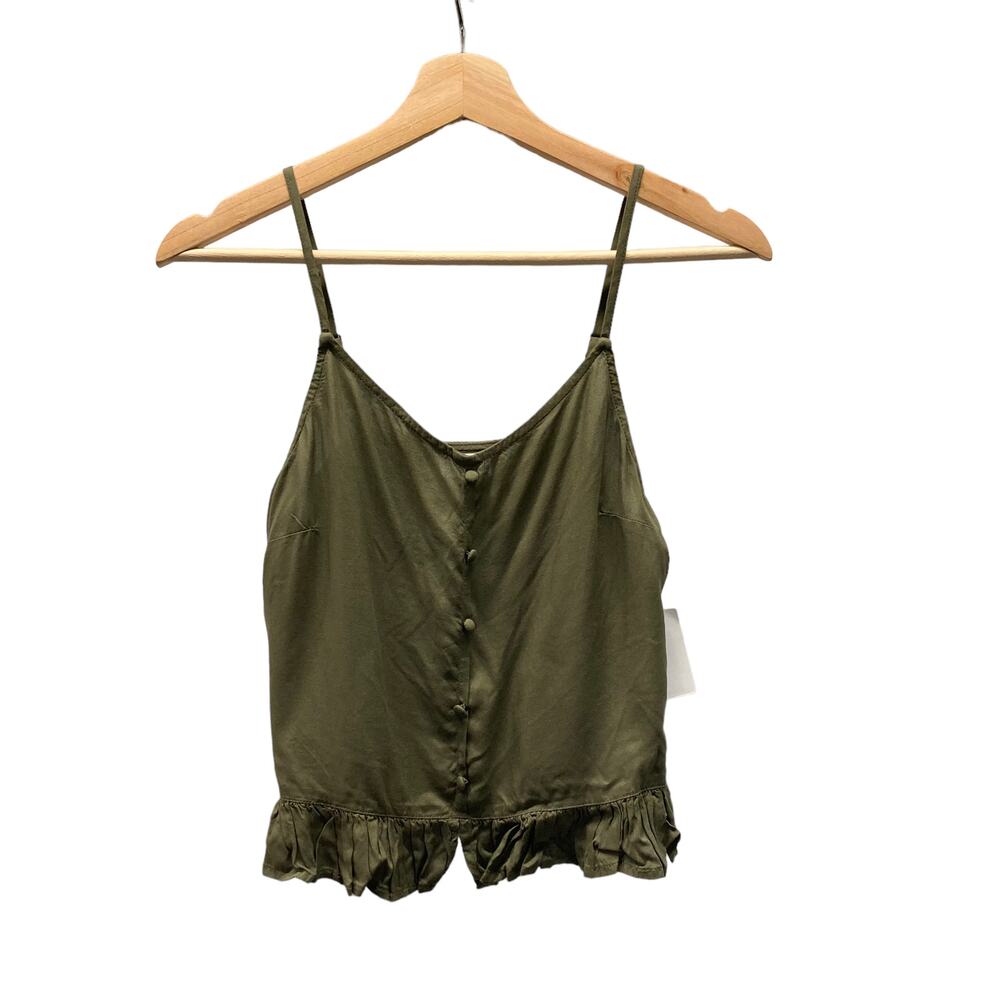Abound Olive Green Swing Button Tank Top Blouse Nordstrom